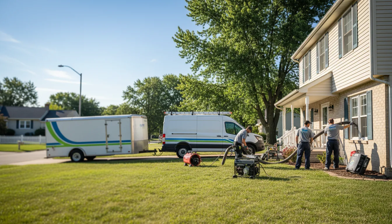 Flooded Basement Restoration And Cleanup With Repair in Dorsey, IL near me
